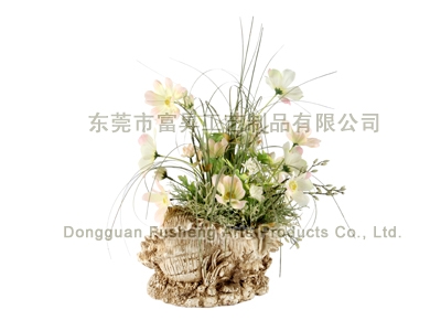 【FPR2721YI】宇宙花盆栽仿真花批发