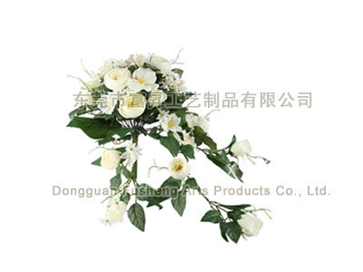 【F5955/21】21头茶玫蝴蝶兰仿真花批发